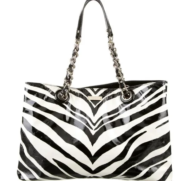 Kate Spade NWT  Zebra Patent Tote Bag - Picture 8 of 8